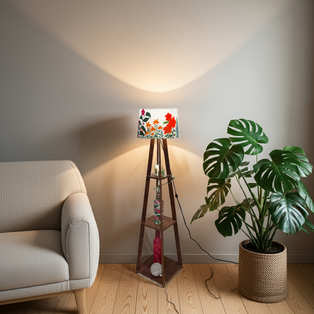 AI lampshade hand painted kalavrit