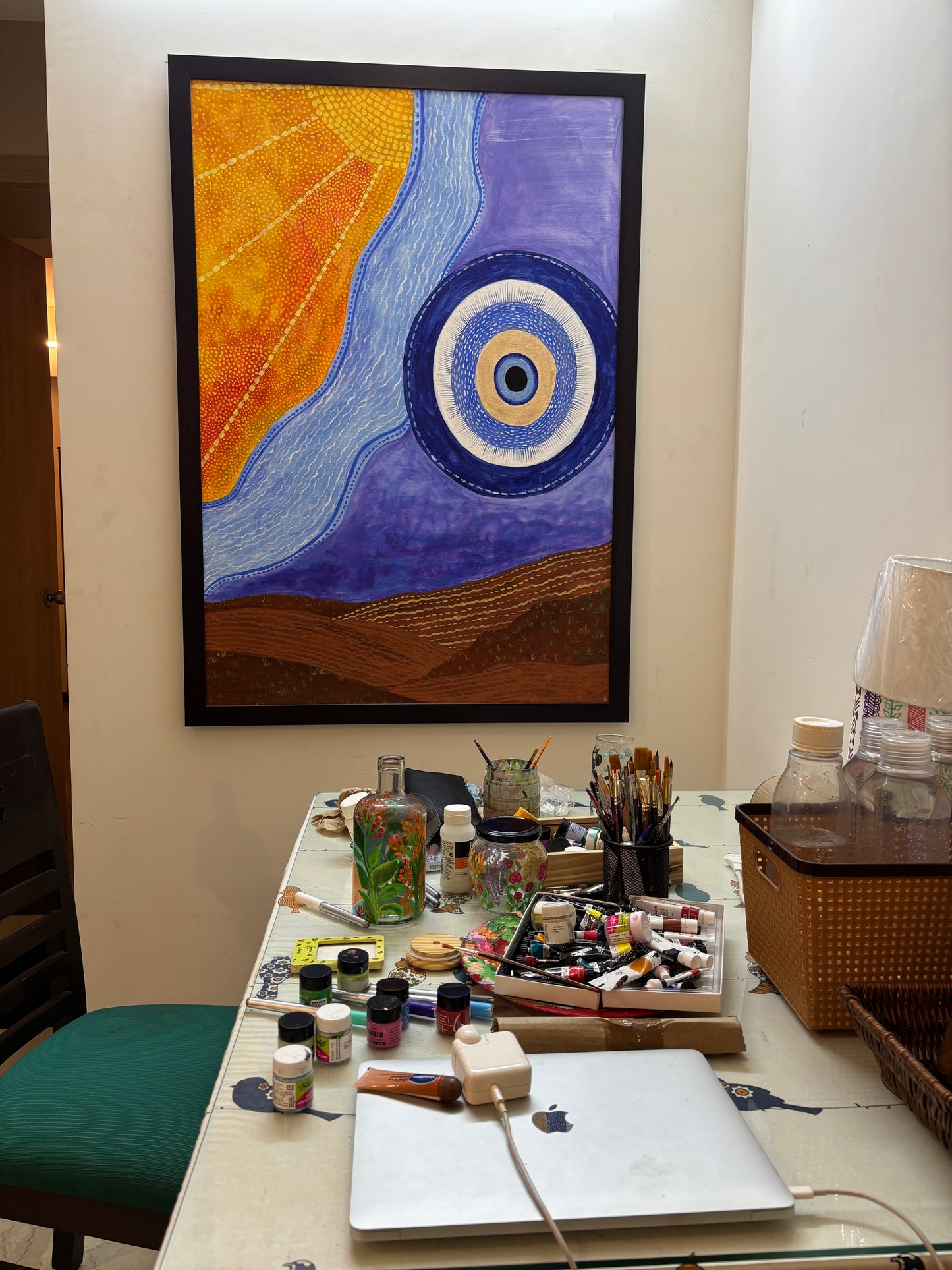 “Elements of Balance” | Vastu-Inspired Cosmic Eye