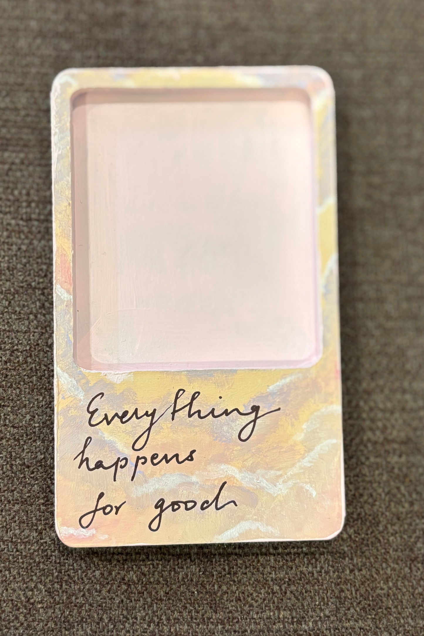 "Everything Happens for Good" – Hand-Painted Affirmation Magnet