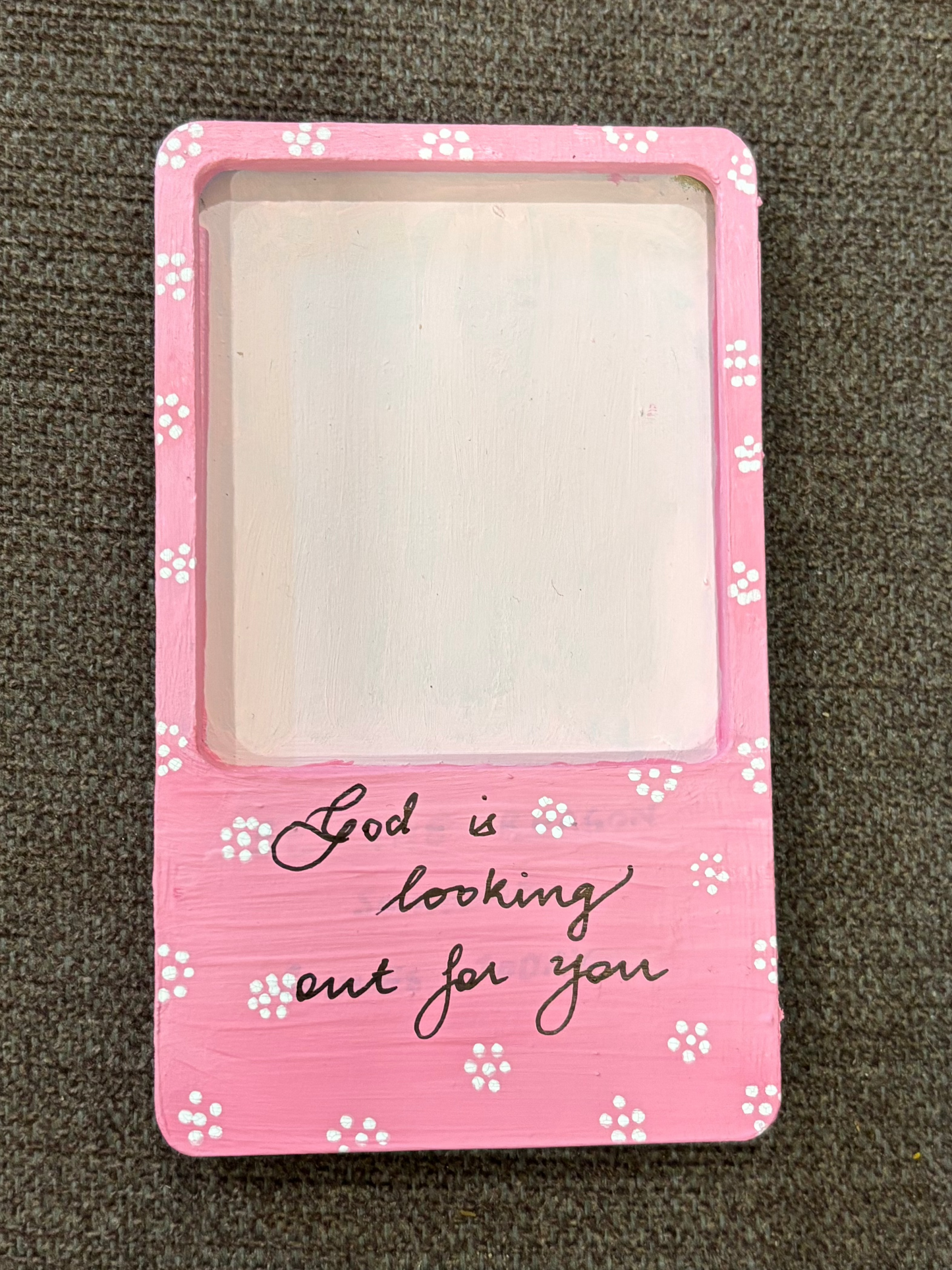 "God is Looking Out for You" – Hand-Painted Faith Affirmation Magnet