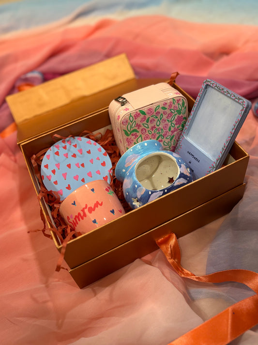 Floral & Heart Personalised Set