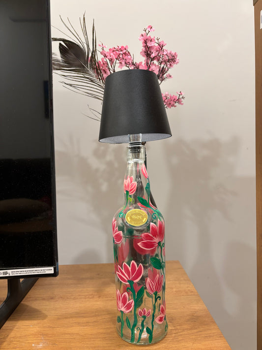 Neerja - Hand-Painted Bottle Lamp