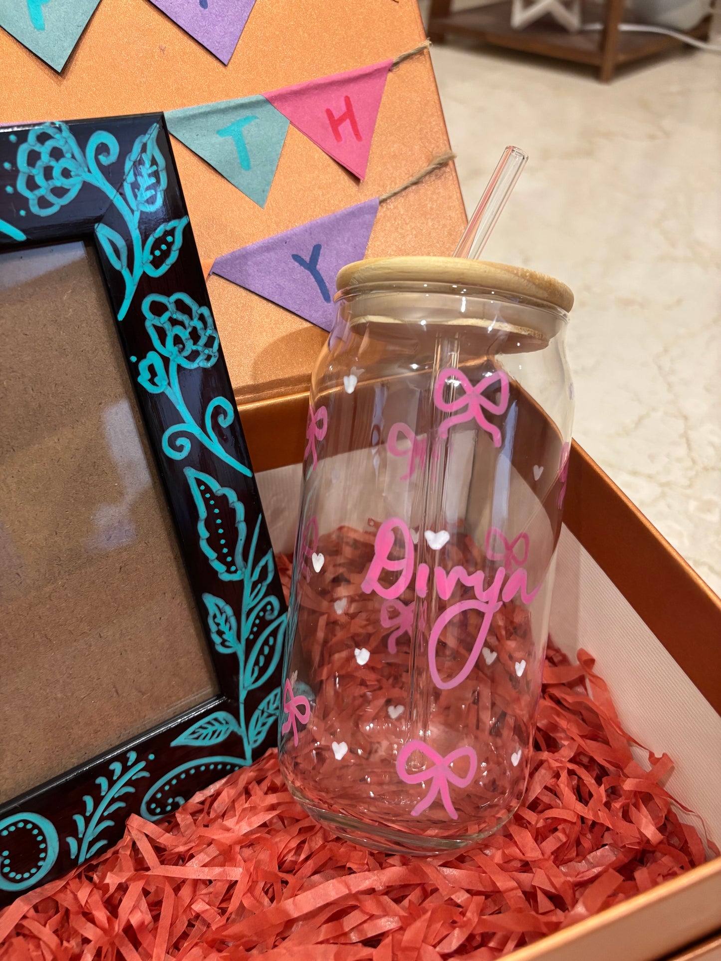 WishBox - Custom Hand-Painted Gift Box with Keepsakes