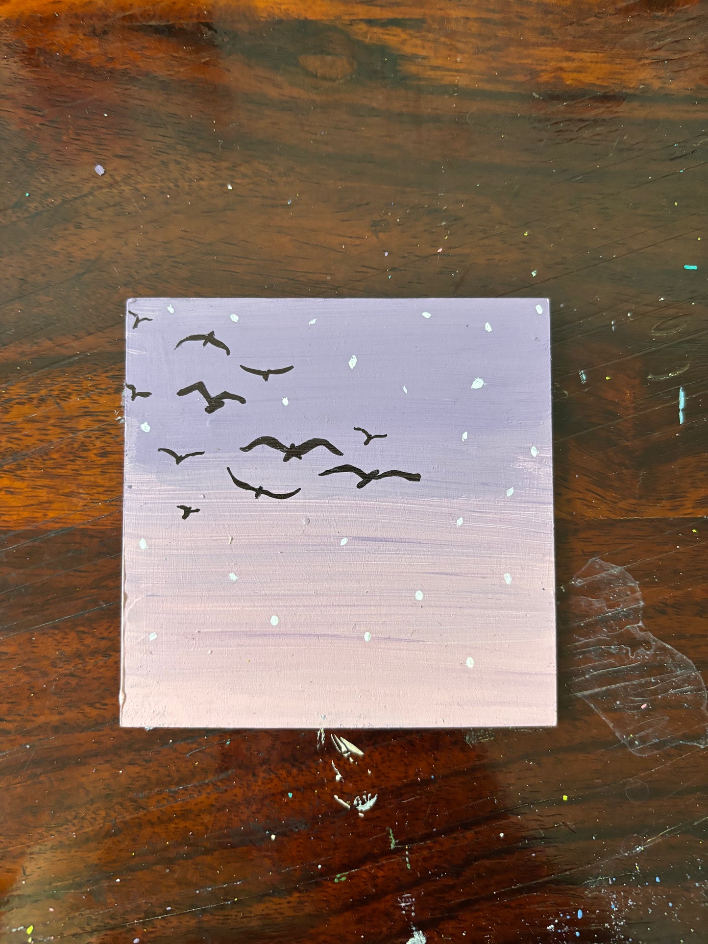 Udaan - Inspired by 'Birds In The Sky' Hand-painted Coasters