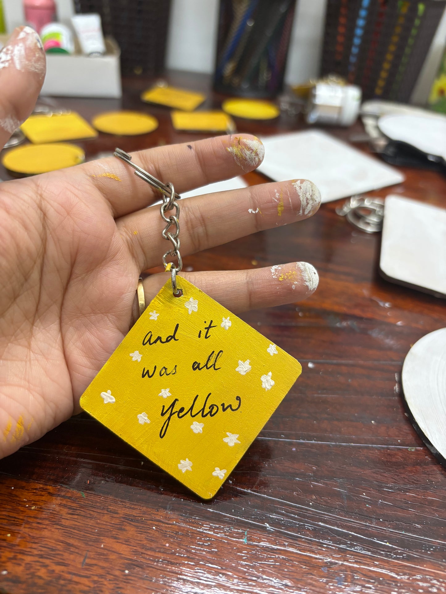 'Yellow' Coldplay-Inspired Keychains