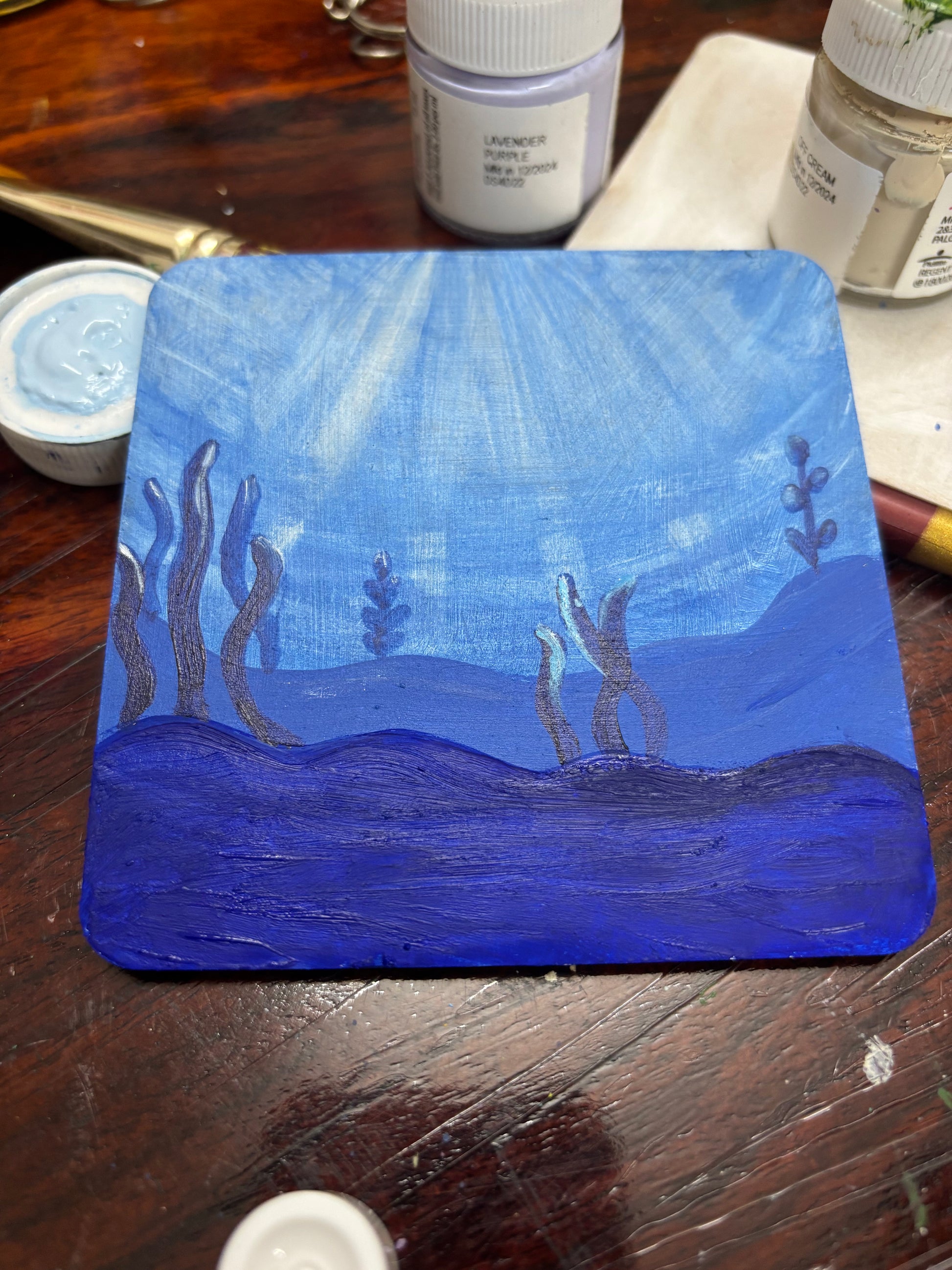 Neel underwater inspired coaster set