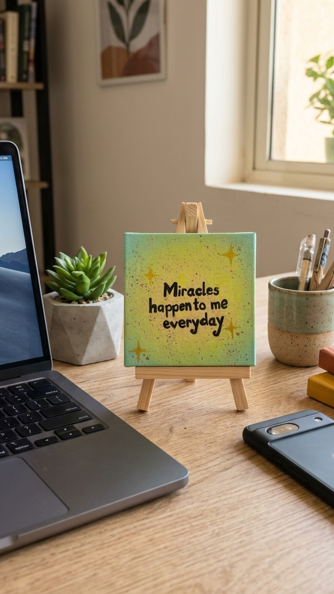 Little Intentions: Manifestation Mini Canvas Easel