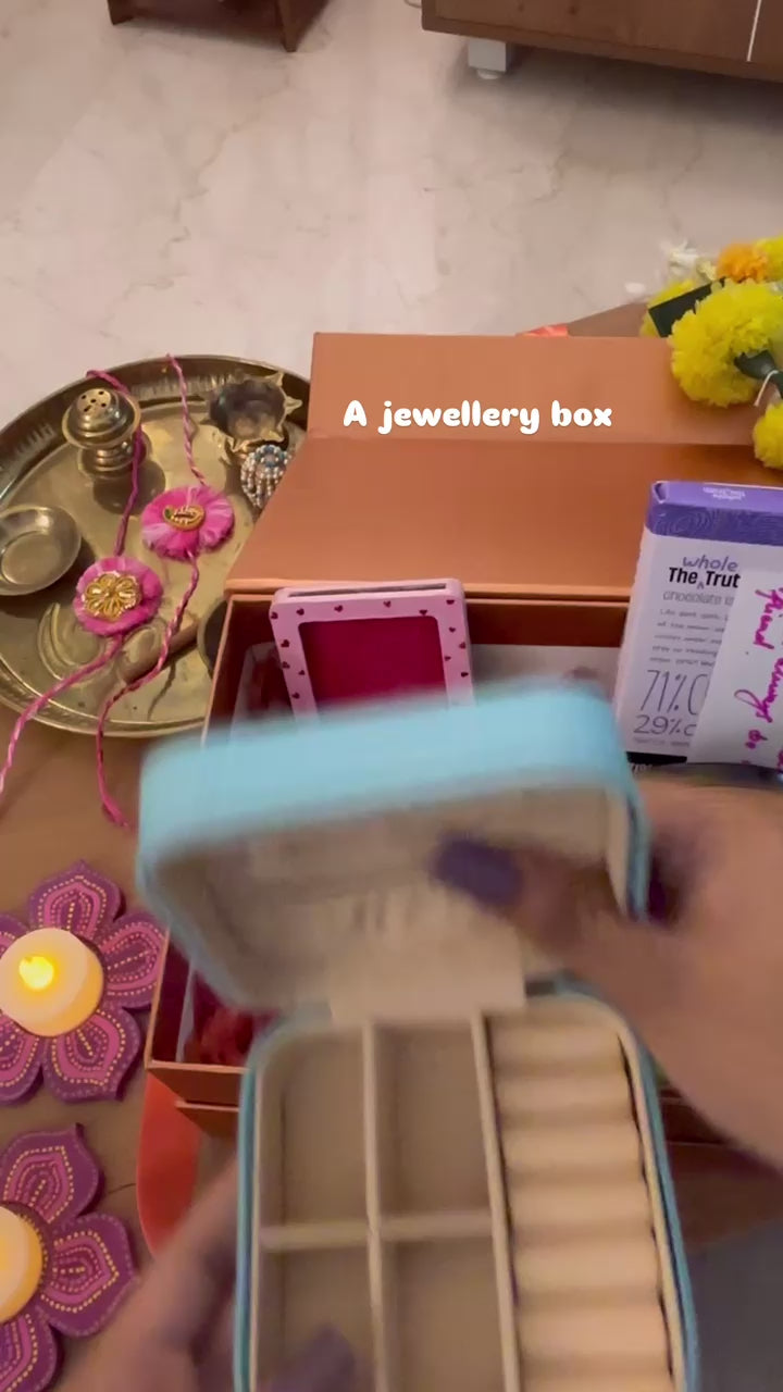 Kalavrit hand-painted personalised trinket box for Rakhi gift