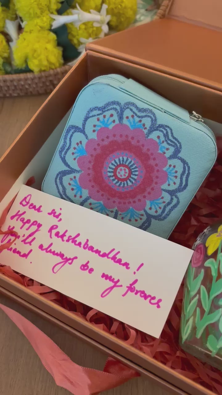 Kalavrit hand-painted personalised trinket box for Rakhi gift