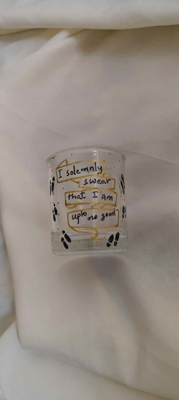 Harry Potter Wizard-Themed Shot Glass | “I Solemnly Swear I'm Up to No Good”