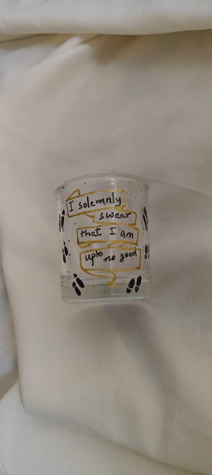 Harry Potter Wizard-Themed Shot Glass | “I Solemnly Swear I'm Up to No Good”