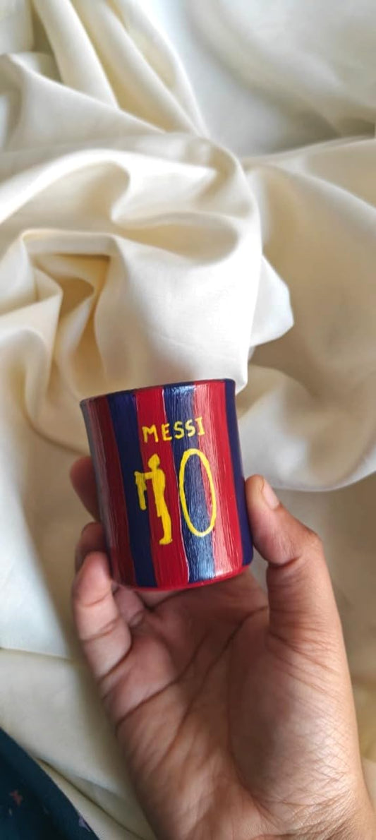 Football Player Messi Barca Jersery Shot Glass
