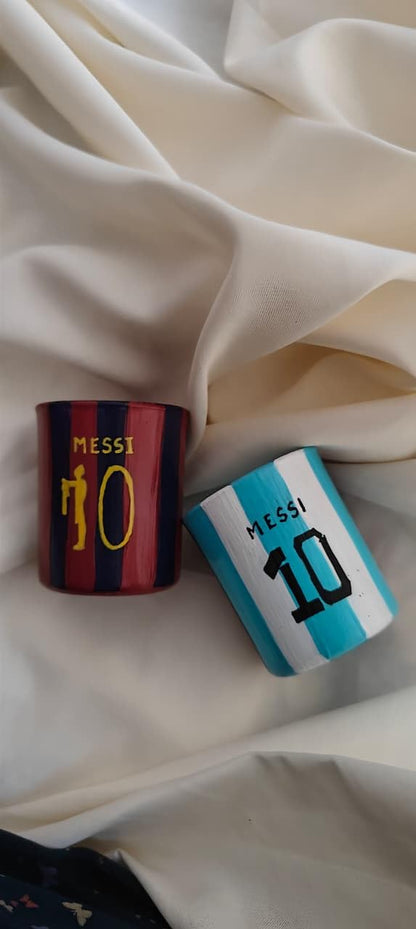 Football Split Number 10 Club & ARG Jersey Shot Glass