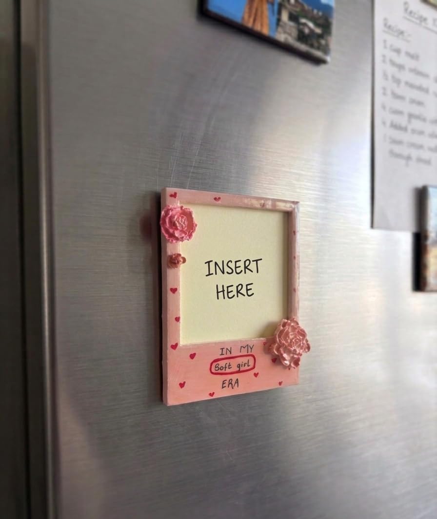 'In My Soft Girl Era' Polaroid fridge magnet