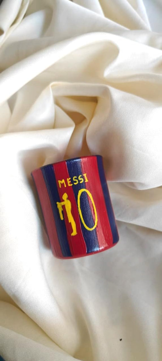 Football Player Messi Barca Jersery Shot Glass