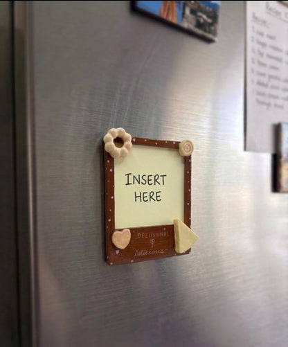 'Delusional & Delicious' Polaroid fridge magnet
