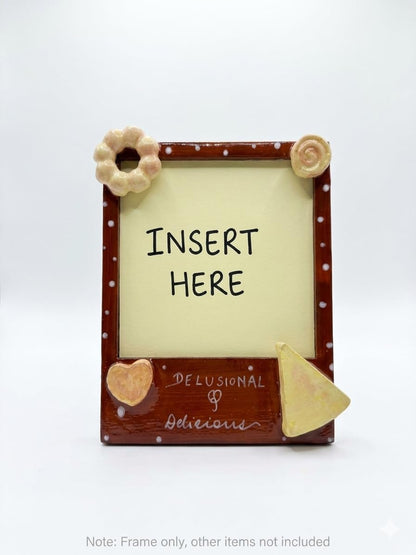 'Delusional & Delicious' Polaroid fridge magnet