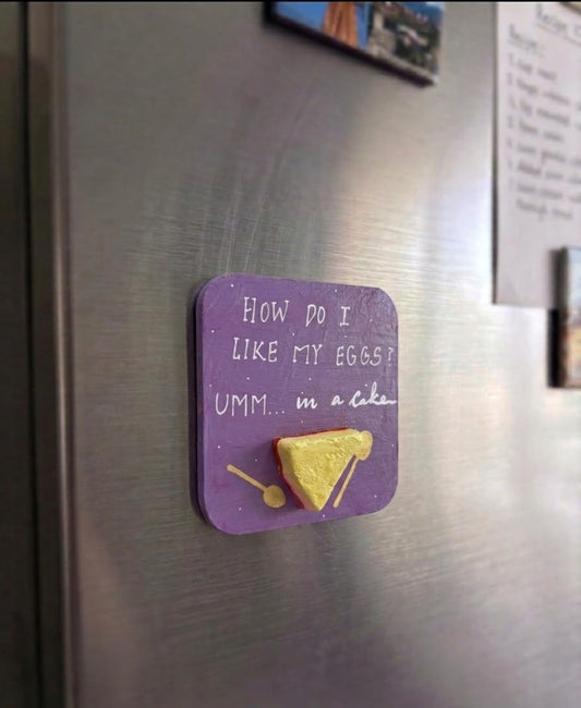 Cheesecake fridge magnet