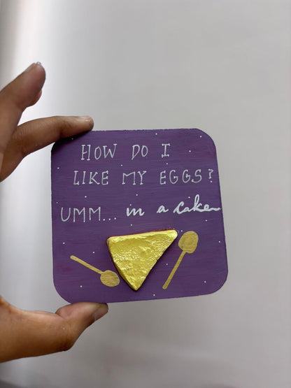 Cheesecake fridge magnet