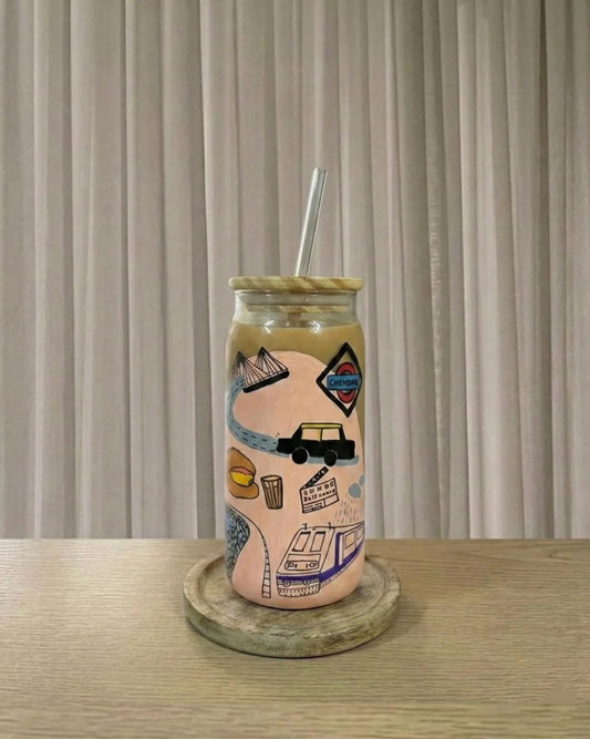 Mumbai Hand-Painted Personalised Tumbler
