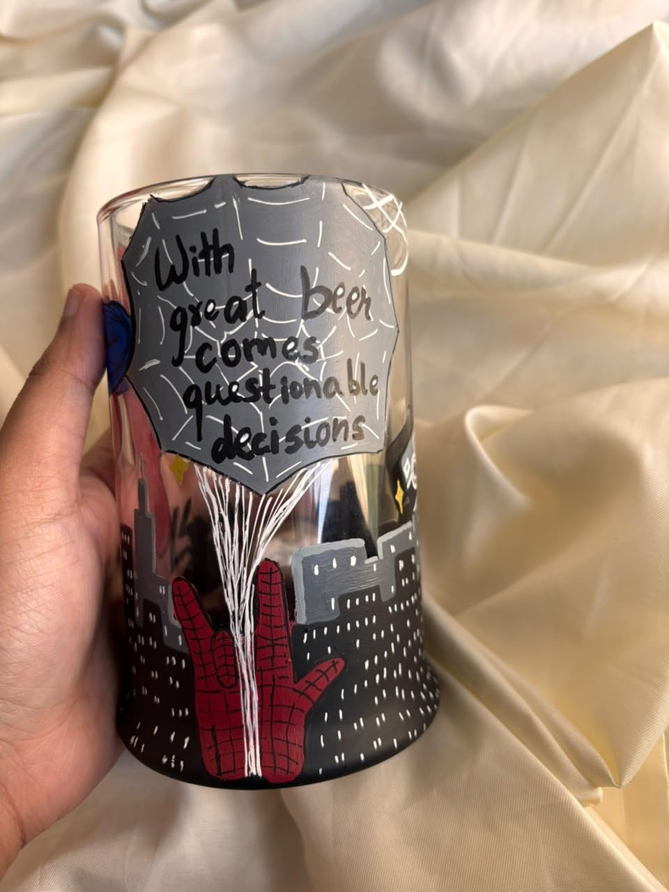 Spider-Man Superhero Inspired Beer Mug