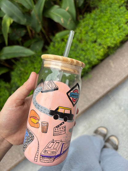 Mumbai Hand-Painted Personalised Tumbler