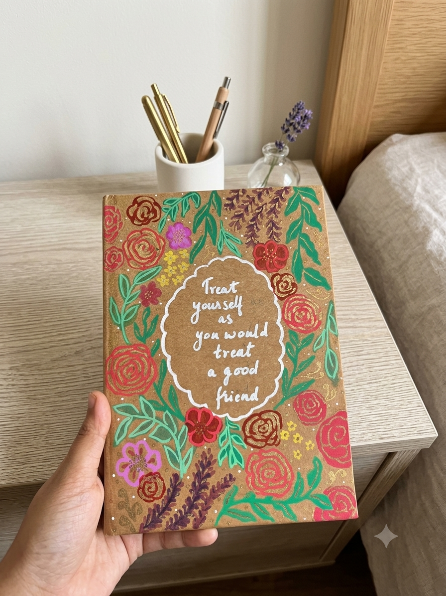 "Treat yourself as you would treat a good friend" Diary