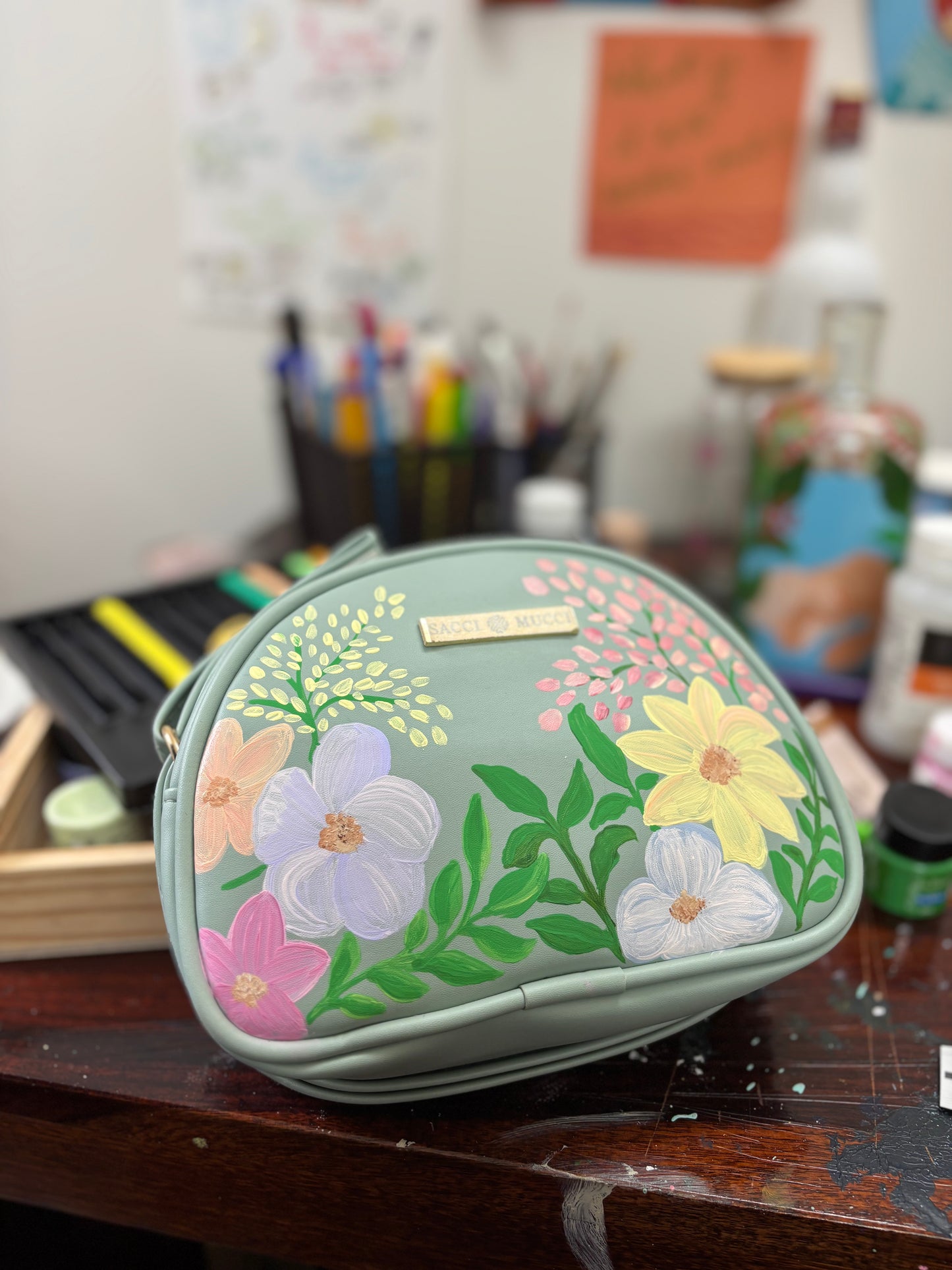 Gulbahar - Saanjh | Hand-Painted Sling Bag