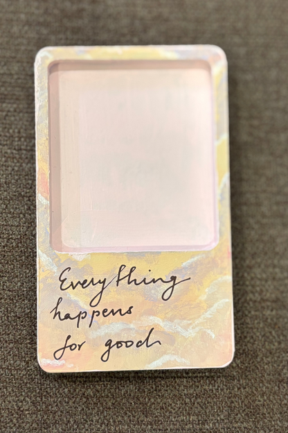 "Everything Happens for Good" – Hand-Painted Affirmation Magnet