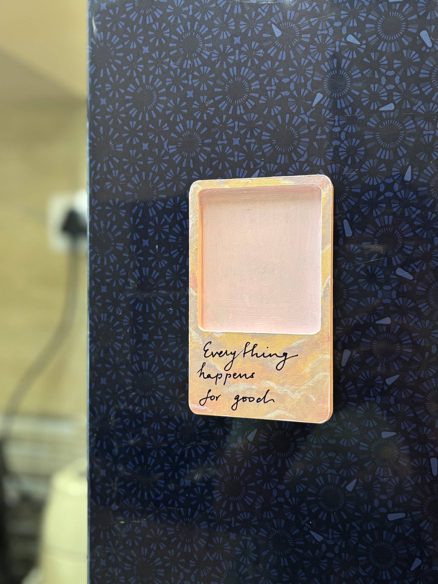 "Everything Happens for Good" – Hand-Painted Affirmation Magnet