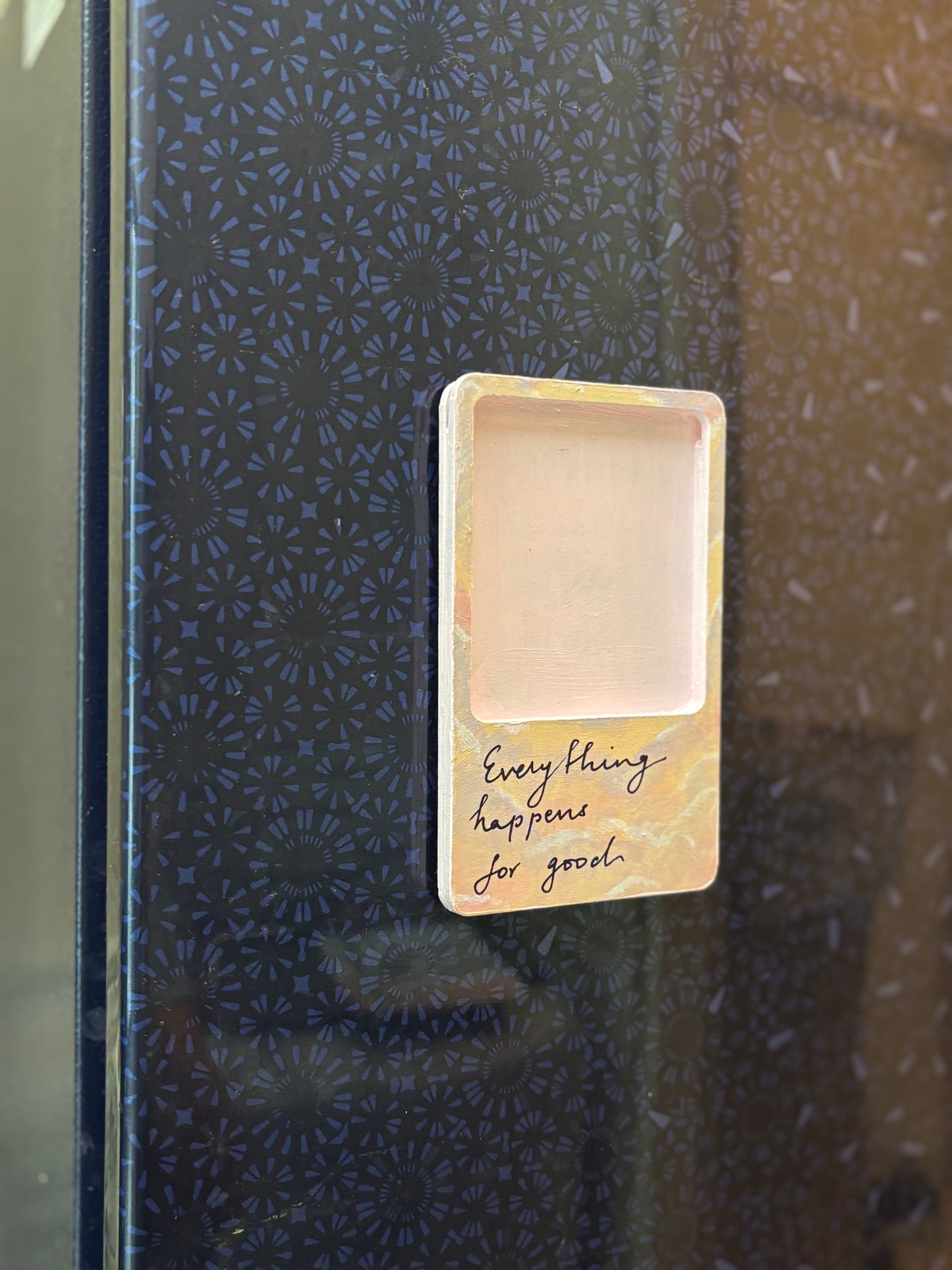 "Everything Happens for Good" – Hand-Painted Affirmation Magnet