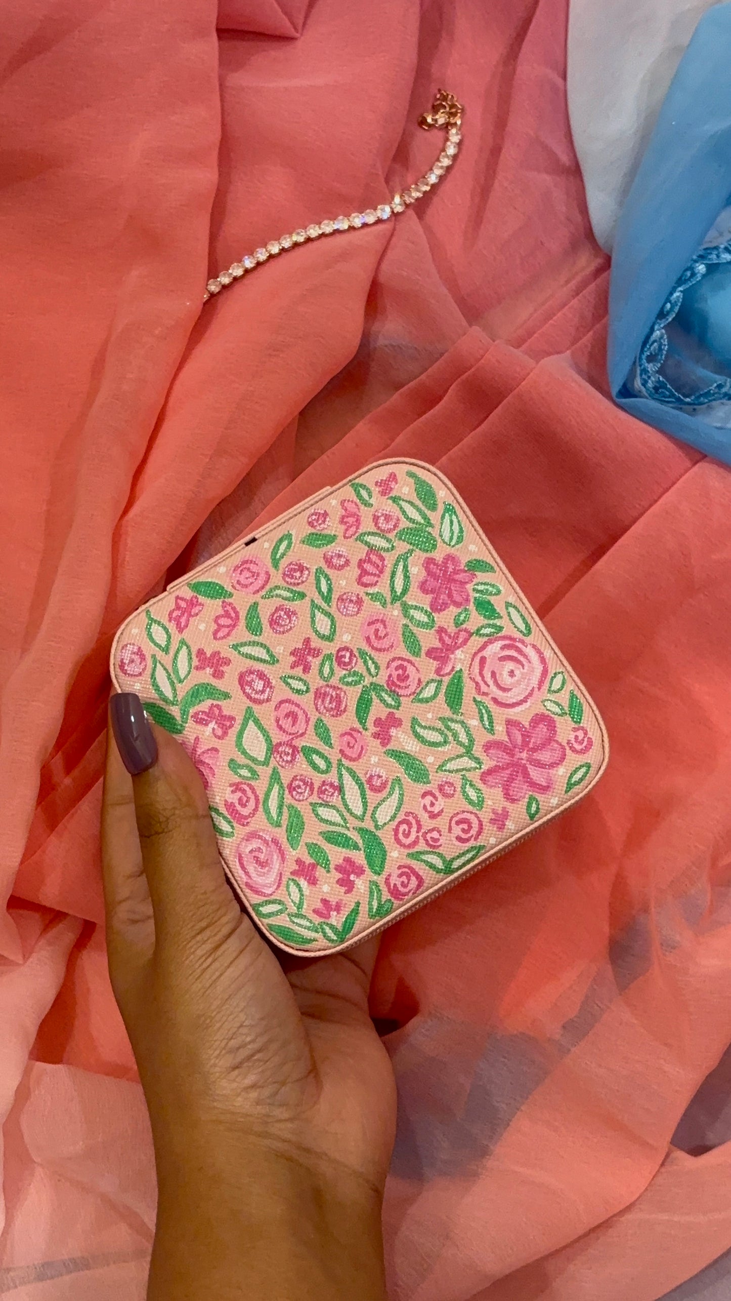 Gulnaar | Hand-Painted Jewellery Trinket Box