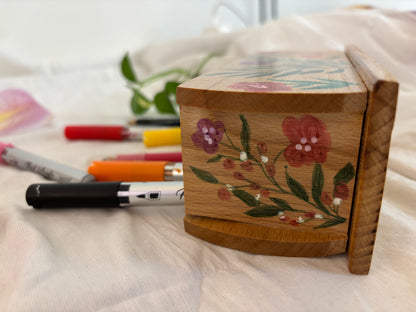 Vanya - Hand-Painted Wooden Pen stand