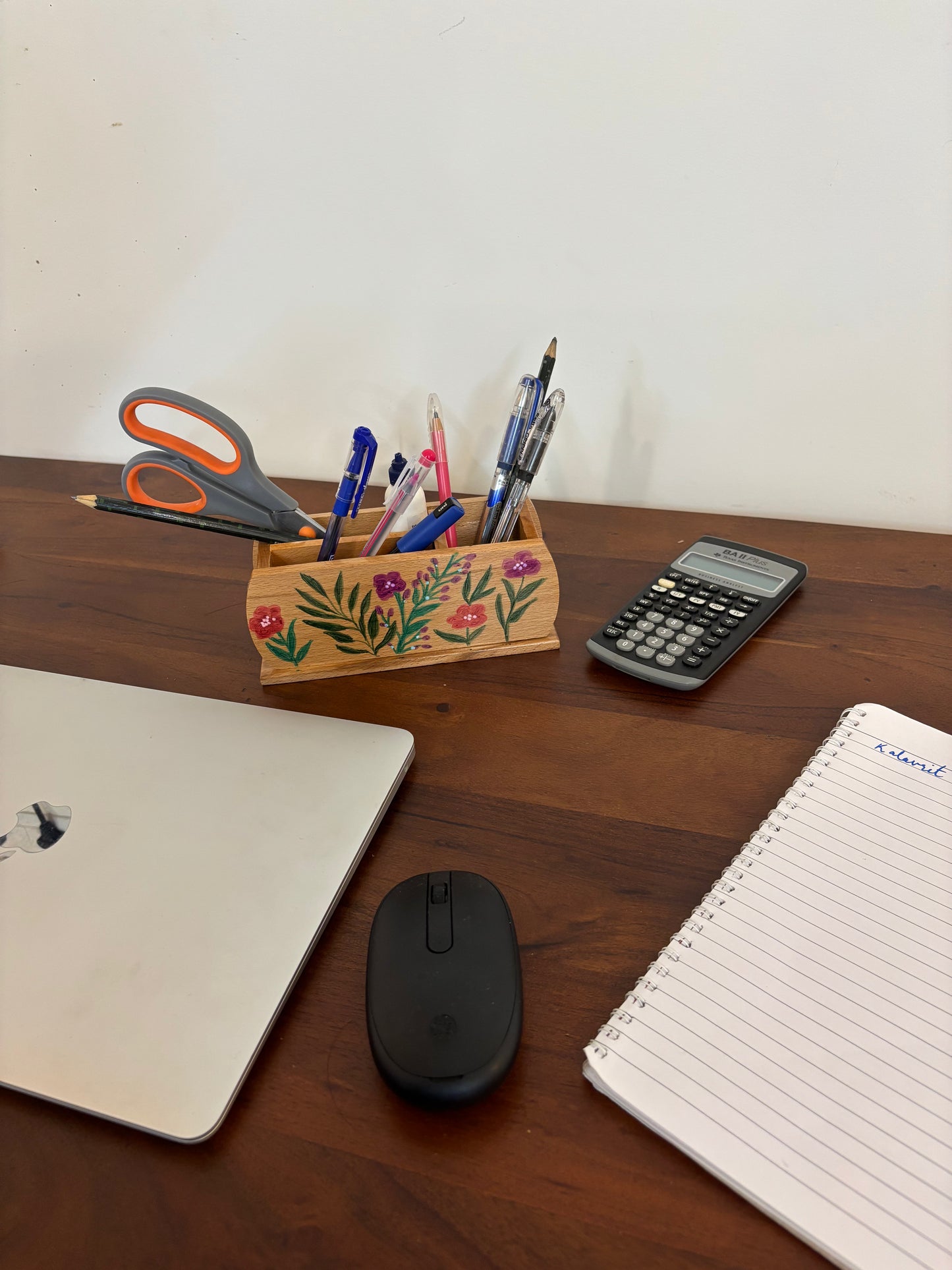 Vanya - Hand-Painted Wooden Pen stand