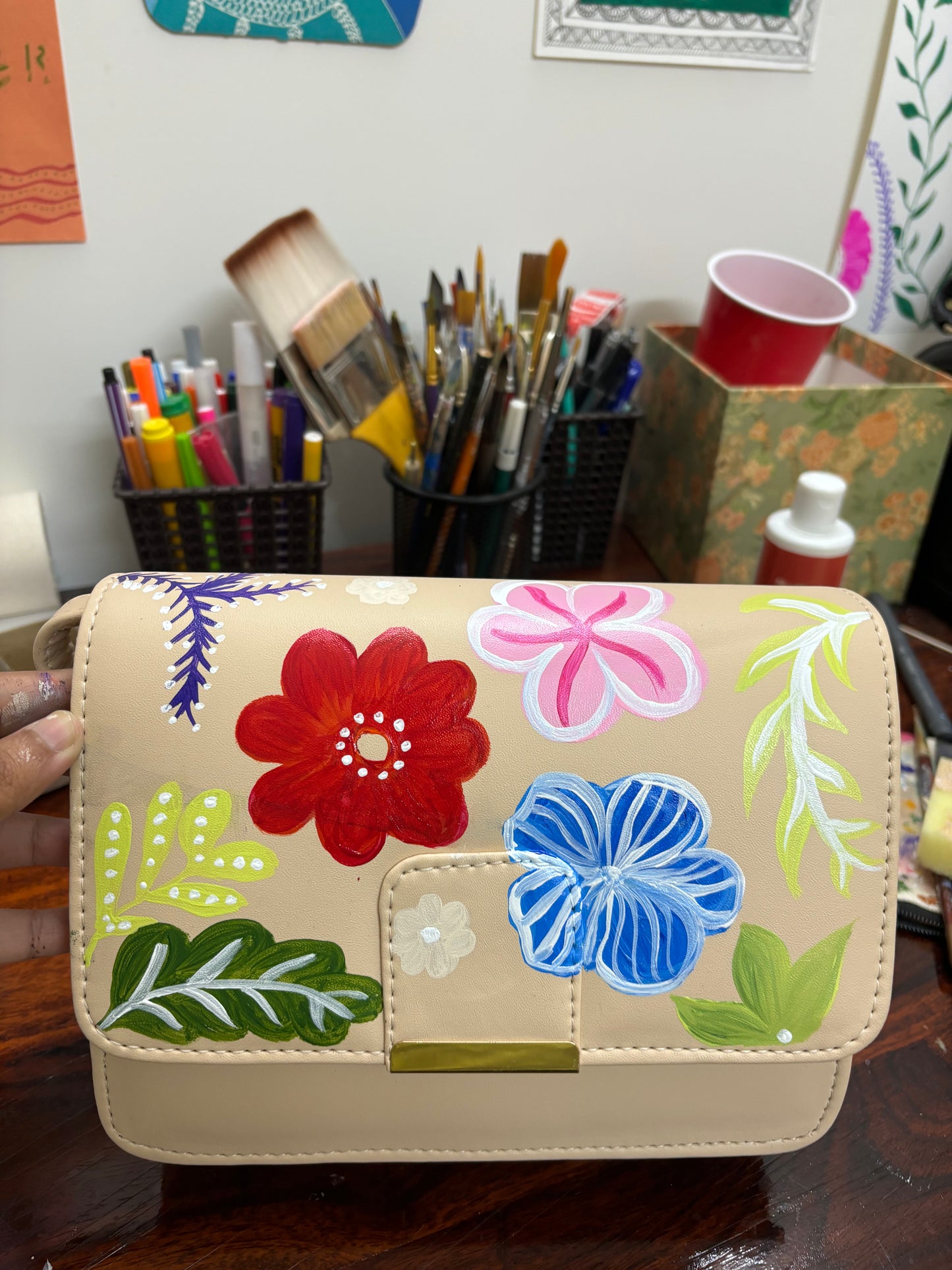 Gulbahar - Baagh | Hand-Painted Sling Bag
