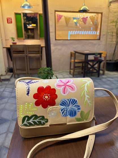 Gulbahar - Baagh | Hand-Painted Sling Bag