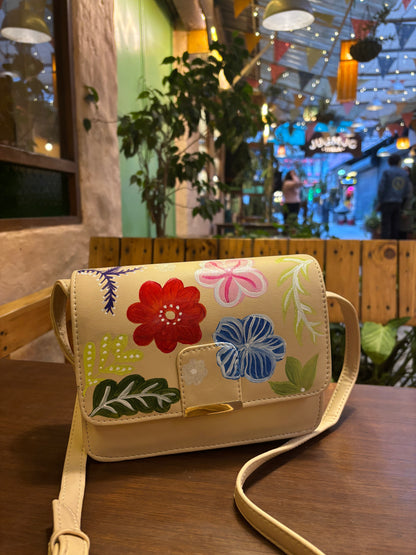Gulbahar - Baagh | Hand-Painted Sling Bag
