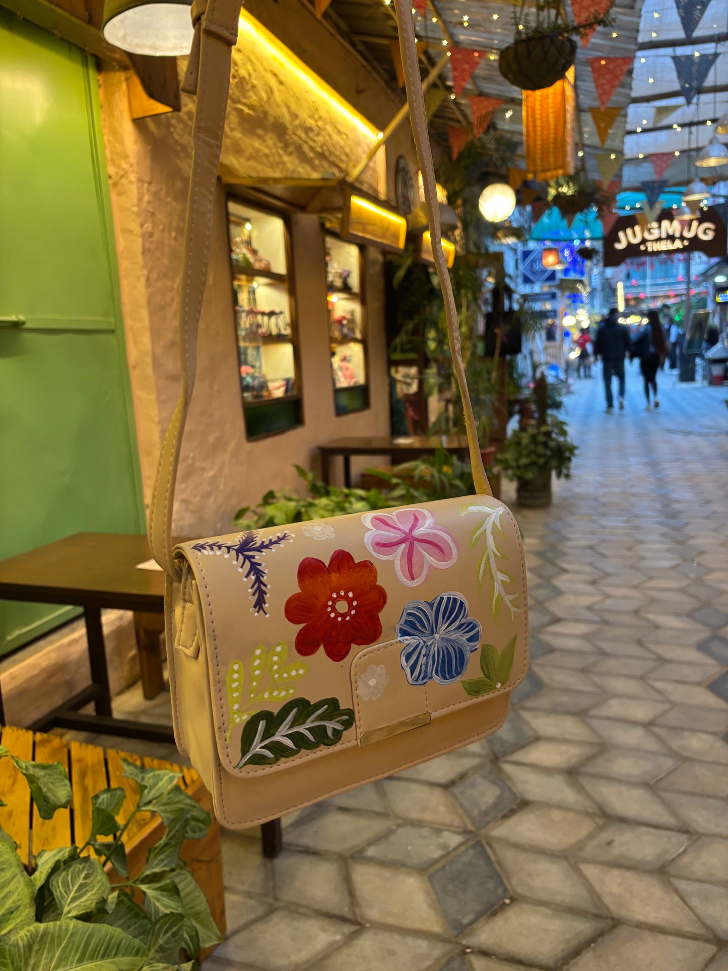 Gulbahar - Baagh | Hand-Painted Sling Bag