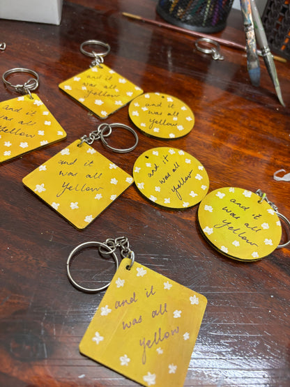 'Yellow' Coldplay-Inspired Keychains