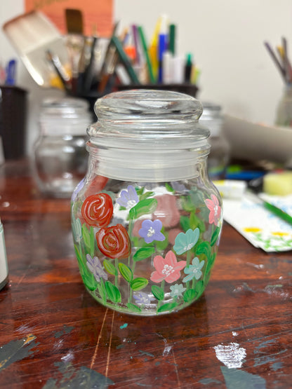 Gulzar – Rose Inspired Hand-Painted Jar Set