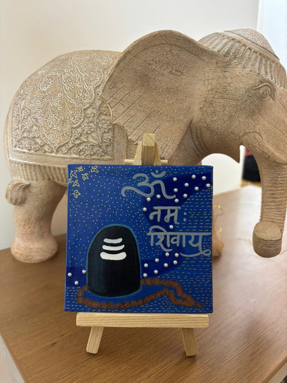 Om Namah Shivay - Mini Canvas Easel
