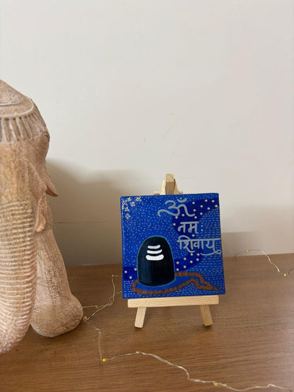 Om Namah Shivay - Mini Canvas Easel