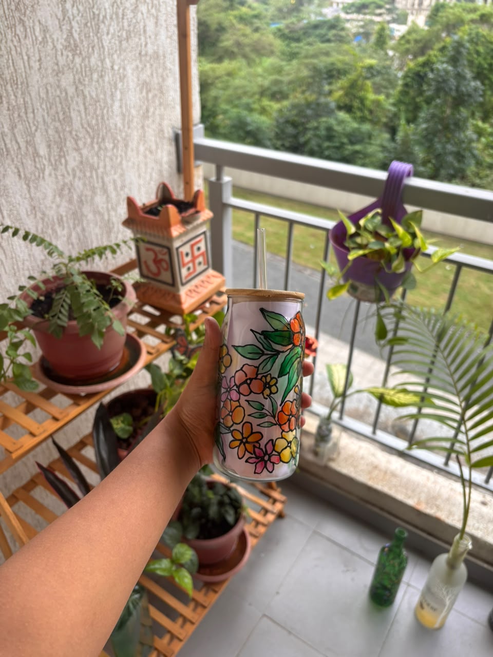3D Floral Bloom Tumbler