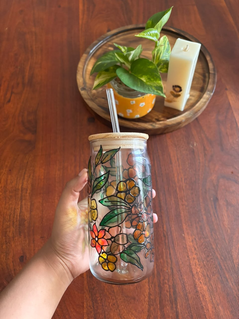 3D Floral Bloom Tumbler