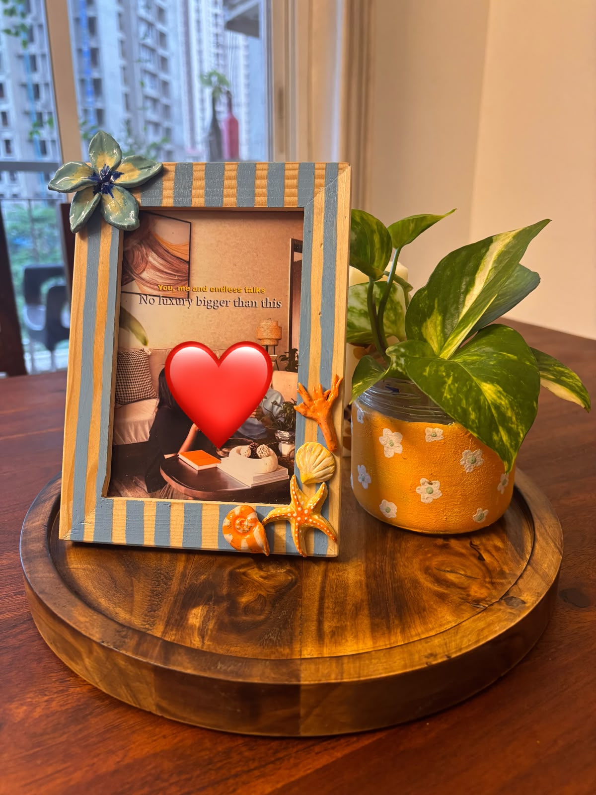 Beach Baby 3D Hand-Painted Photo Frame