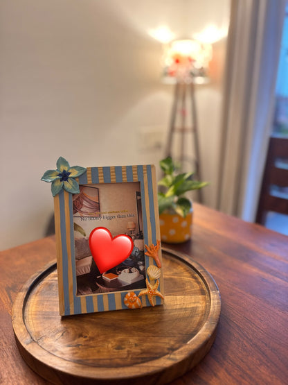 Beach Baby 3D Hand-Painted Photo Frame