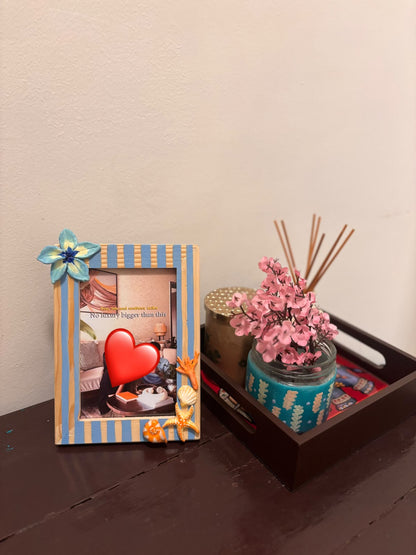 Beach Baby 3D Hand-Painted Photo Frame