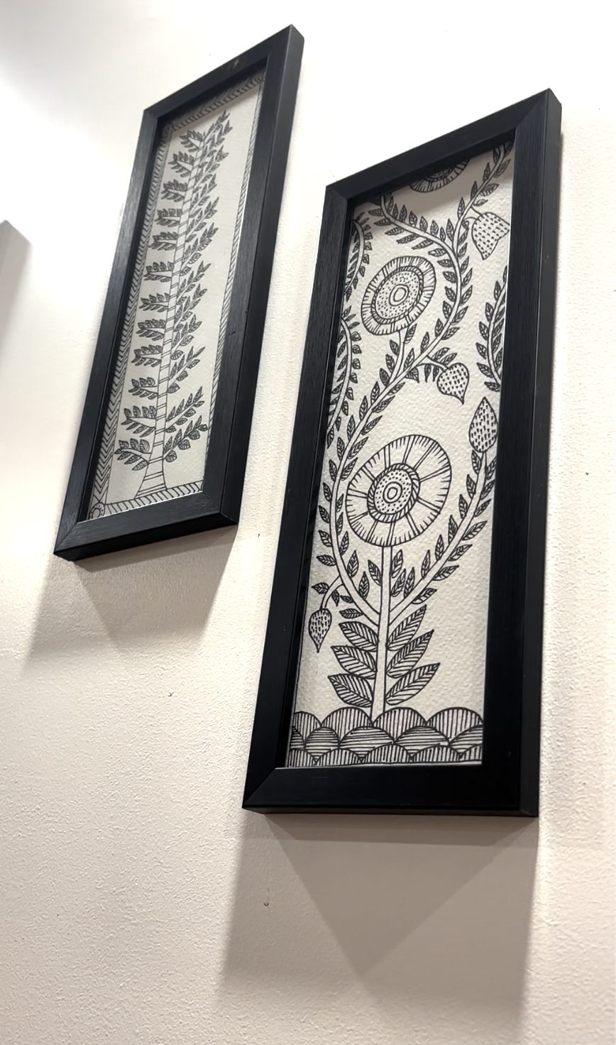 Prakriti - Godna Style Floral Painting Set (Set of 2)