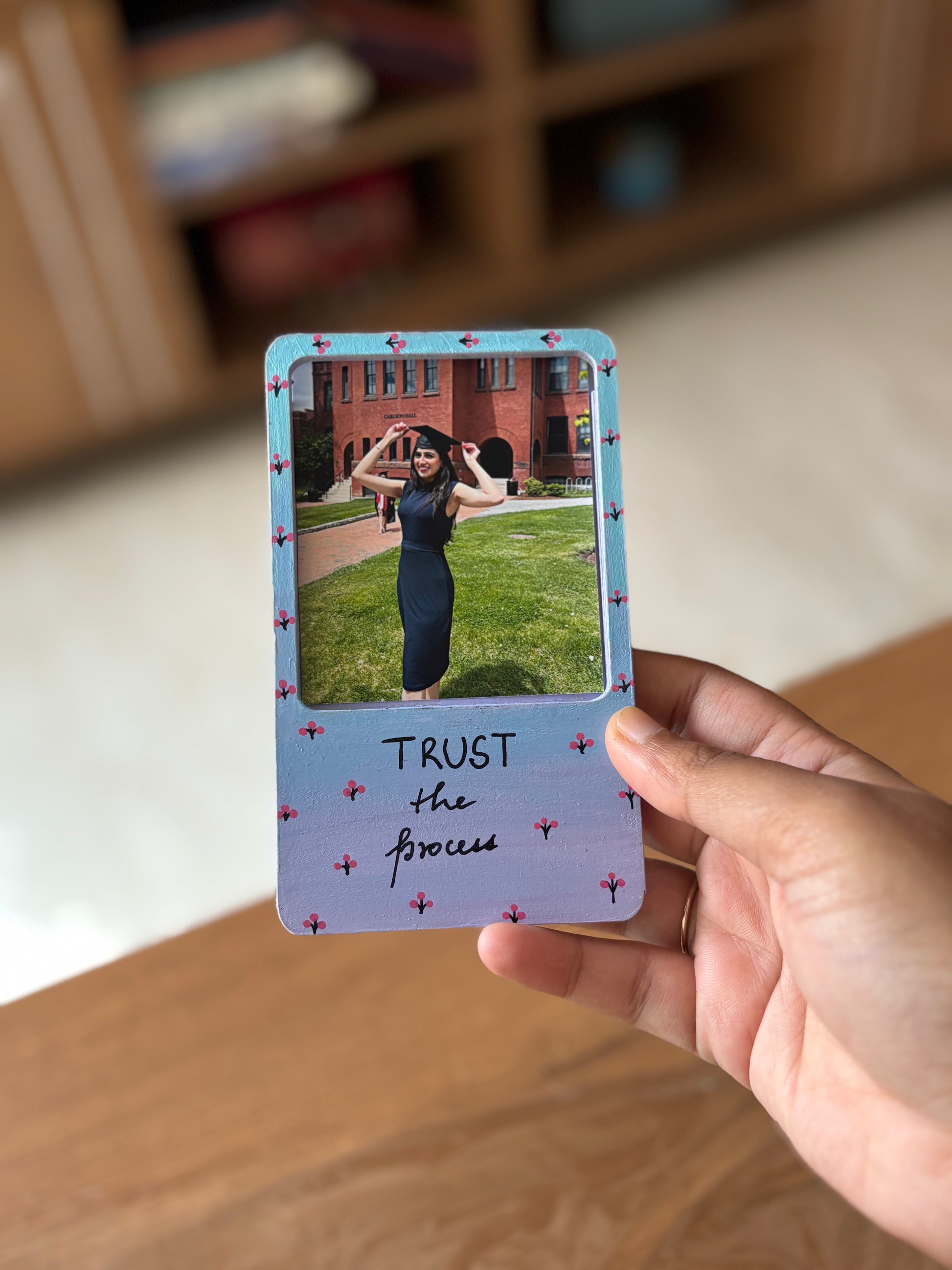 kalavrit polaroid photo frame affirmations trust the process