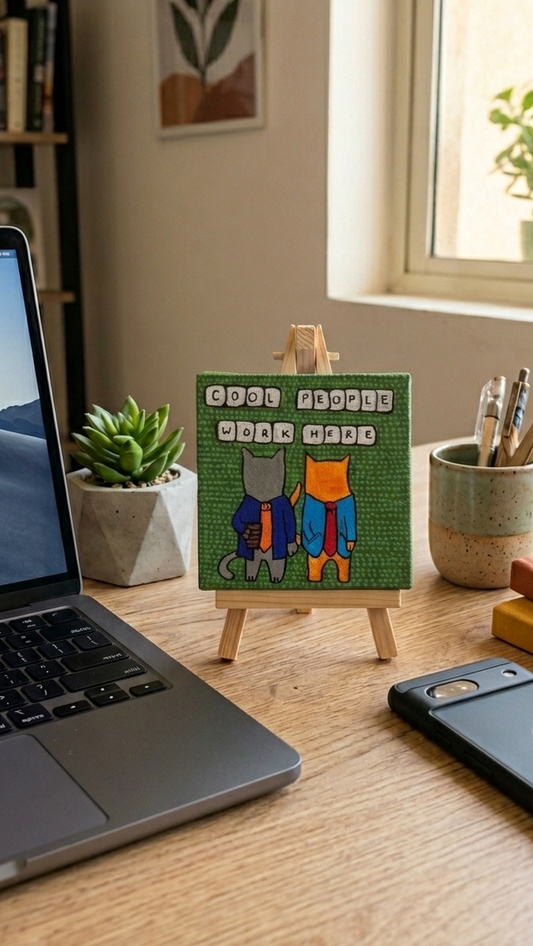 Cool People Mini Canvas Easel